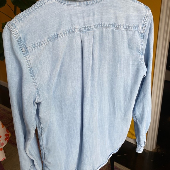 Chaps Denim Long Sleeve Shirt Size Medium classic faded - Picture 2 of 6